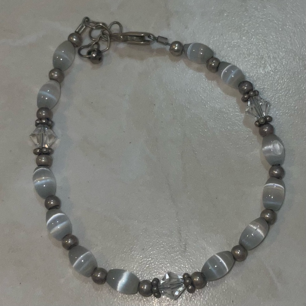 White Beaded Bracelet